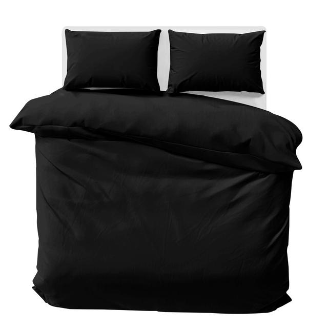 Cathyjo Super Soft Microfibre Reversible 200 TC Plain Duvet Cover Set with Cases Ebern Designs Size: Super King Duvet Cover + 2 Standard Pillowcases, on Productcaster.