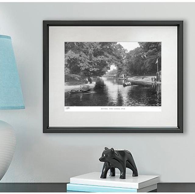 'Hythe, the Canal 1918' by Francis Frith - Picture Frame Photograph Print on Paper The Francis Frith Collection Size: 60cm H x 80cm W x 2.3cm D on Productcaster.