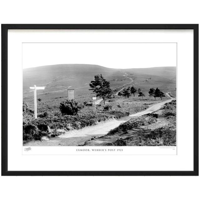 'Exmoor, Webber's Post 1921' - Picture Frame Photograph Print on Paper The Francis Frith Collection Size: 45cm H x 60cm W x 2.3cm D on Productcaster.