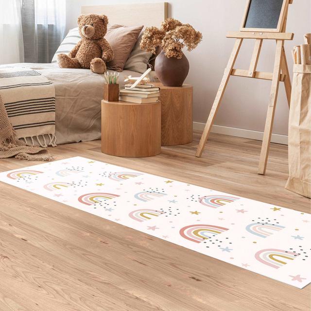 Rectangular Heleana Machine Woven Vinyl Carpet Area Rug East Urban Home Rug Size: Runner 70 x 210cm on Productcaster.