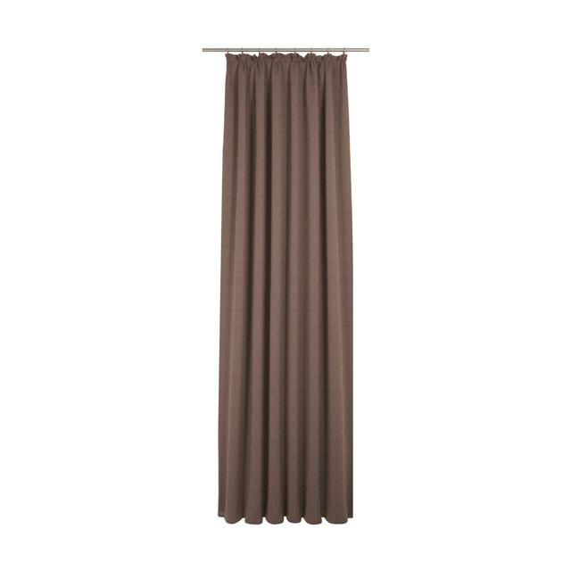 Torbole Polyester Blend Room Darkening Pinch Pleat Curtain Panel Wirth Curtain Colour: Terra, Panel Size: 132cm wide x 375cm high on Productcaster.