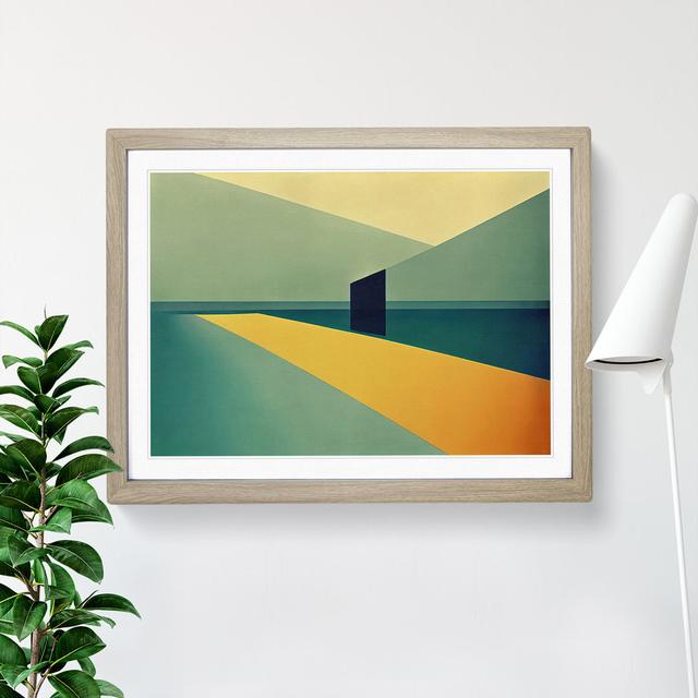 Bold Suprematism Art Vol.3 Abstract - Picture Frame Graphic Art Metro Lane Size: 34cm H x 46cm W x 2cm D, Frame Colour: Oak Framed on Productcaster.