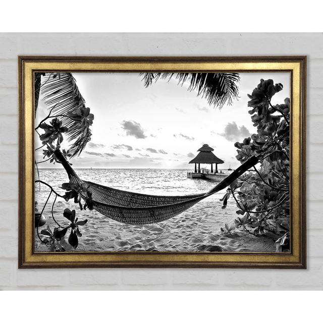 Tropical Paradise For Lovers Framed Print Highland Dunes Size: 59.7cm H x 84.1cm W x 1.5cm D on Productcaster.