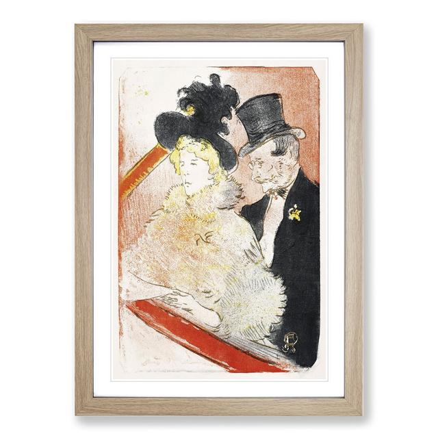 The Concert Vol.2 by Henri de Toulouse-Lautrec - Picture Frame Painting East Urban Home Size: 48cm H x 36cm W x 2cm D, Frame Option: Oak Framed on Productcaster.