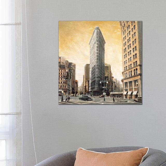 The Flatiron Building by Matthew Daniels - Wrapped Canvas Gallery-Wrapped Canvas Giclée ClassicLiving Size: 66.04cm H x 66.04cm W x 3.81cm D on Productcaster.