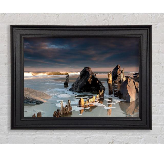 Monmouth Beach New Jersey United States Framed Print Highland Dunes Size: 21cm H x 42cm W on Productcaster.