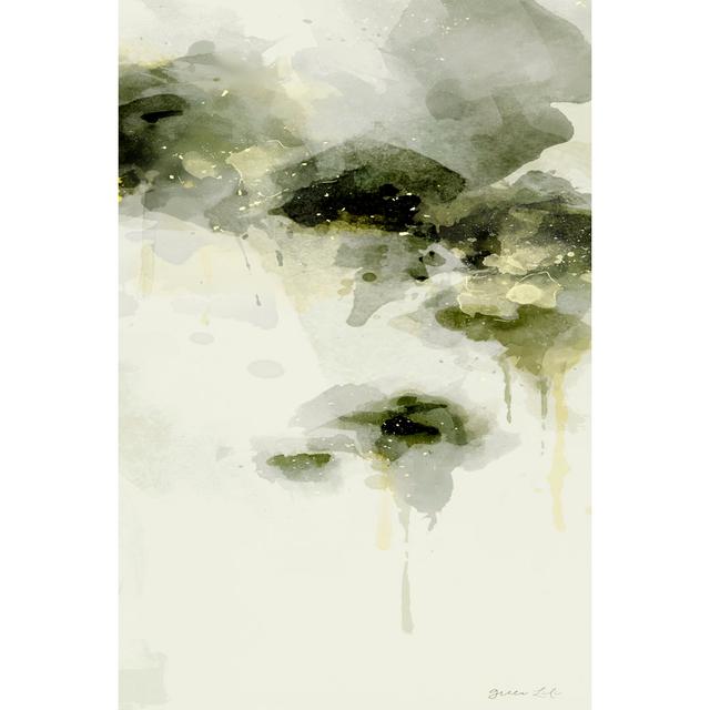 Misty Abstract Morning I by Green Lili - Wrapped Canvas Painting Metro Lane Size: 76cm H x 51cm W on Productcaster.