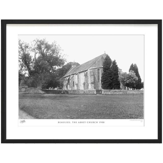 'Beaulieu, the Abbey Church 1908' by Francis Frith - Picture Frame Photograph Print on Paper The Francis Frith Collection Size: 40cm H x 50cm W x 2.3c on Productcaster.