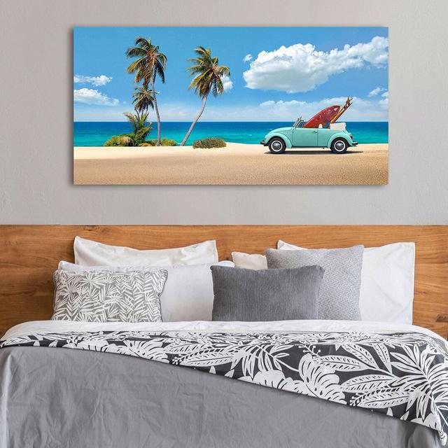 "Surfers' Retreat" By Gasoline Images Highland Dunes Size: 60cm H x 120cm W x 4cm D on Productcaster.