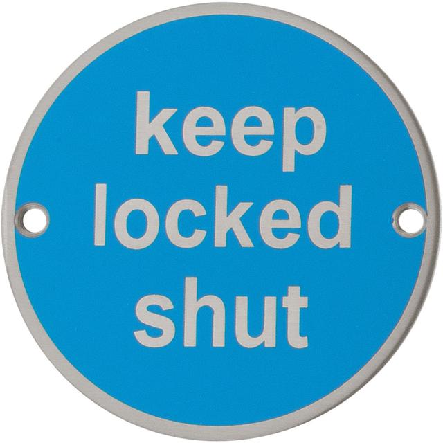 Amariauna "Keep Locked Shut" Sign Symple Stuff on Productcaster.