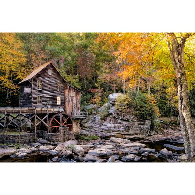 The Mill And Creek II by Danny Head - Wrapped Canvas Print Union Rustic Size: 30cm H x 46cm W on Productcaster.