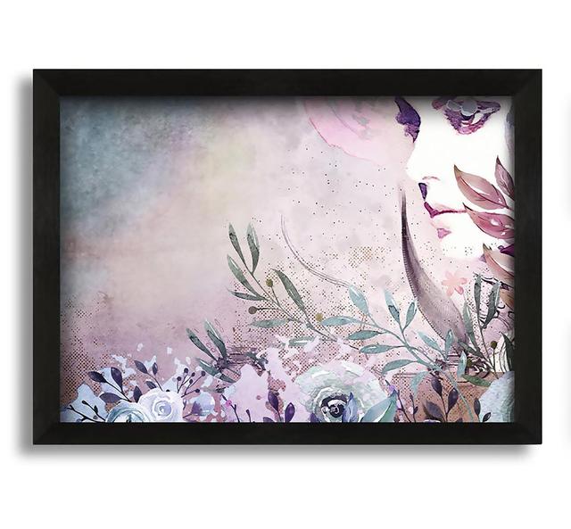 Floral Watercolour Woman - Picture Frame Painting on Canvas Ophelia & Co. Size: 21cm H x 30cm W x 10cm D on Productcaster.