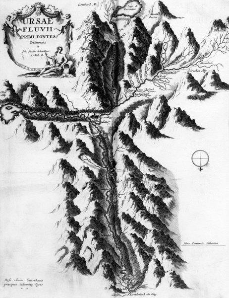 Ursae Fluvii Primi Fontes Delineati, c.1721 by Jean Jacques Scheuchzer Framed Graphic Art East Urban Home Format: Unframed, Size: 70cm H x 50cm W x 0. on Productcaster.