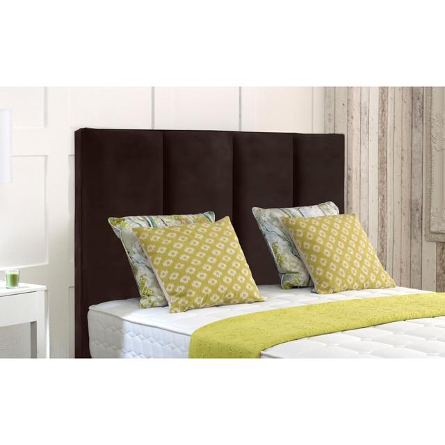 Dayna Upholstered Headboard Canora Grey Size: Super King (6'), Colour: Brown on Productcaster.