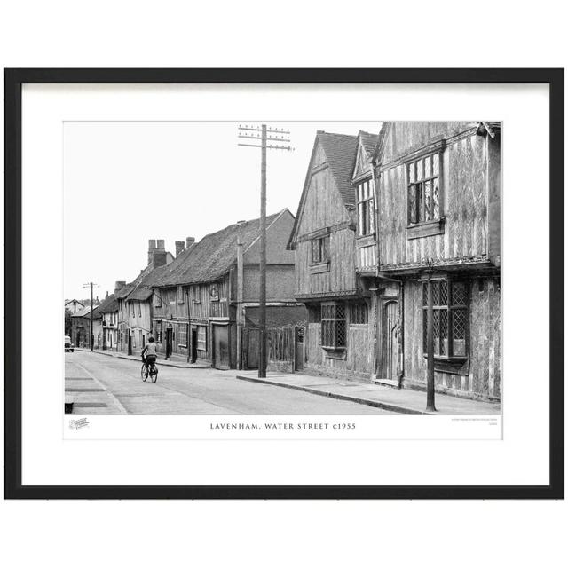 'Lavenham, Water Street C1955' by Francis Frith - Picture Frame Photograph Print on Paper The Francis Frith Collection Size: 40cm H x 50cm W x 2.3cm D on Productcaster.