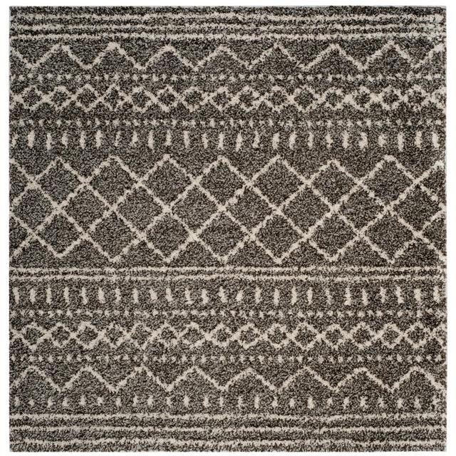 Samara Geometric Machine Woven Area Rug Hykkon Rug Size: Square 200cm on Productcaster.