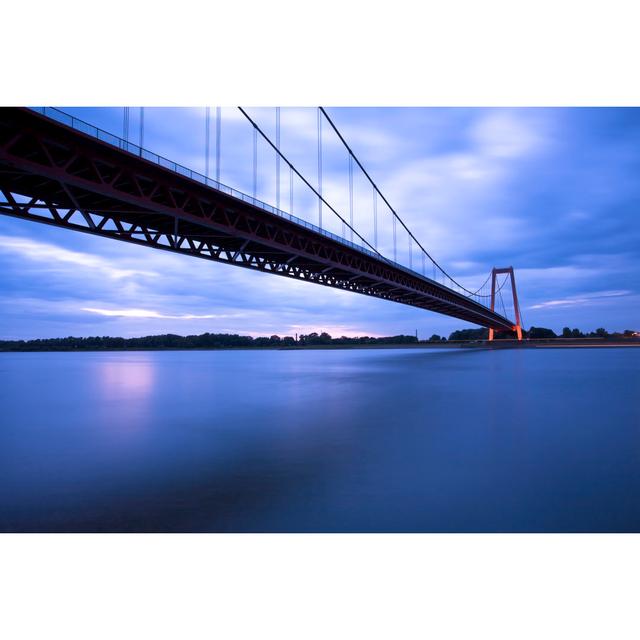 Brücke über den Rhein - Kunstdrucke auf Leinwand 17 Stories Größe: 50 cm H x 75 cm B on Productcaster.