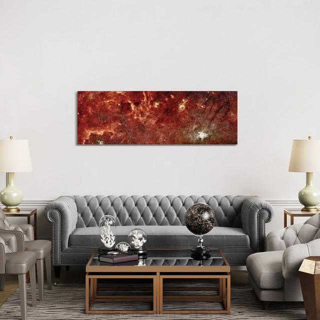 Infrared Image Of The Center Of The Milky Way Galaxy by Stocktrek Images - Wrapped Canvas Panoramic Print Brayden Studio Size: 50.8cm H x 152.4cm W x on Productcaster.