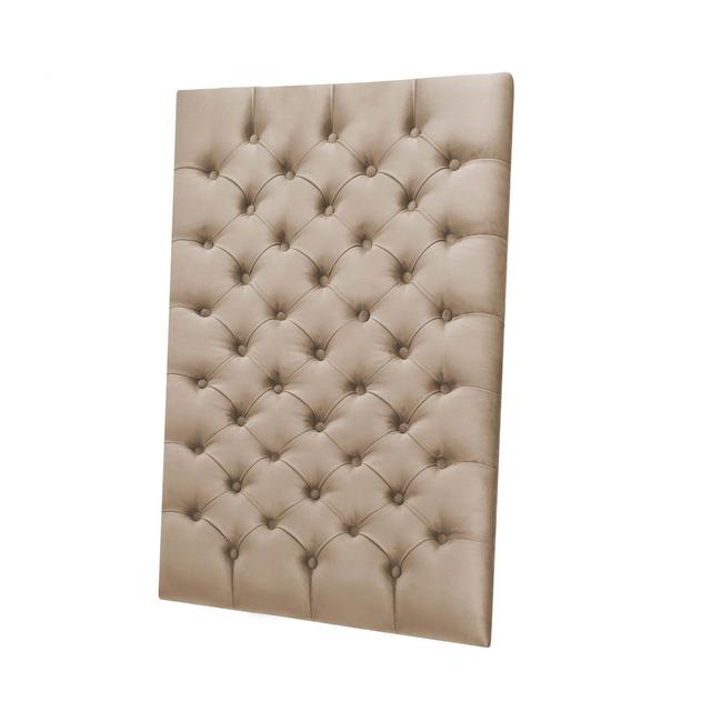 Luczak Upholstered Headboard Canora Grey Size: 140 x 45 cm, Colour: Latte on Productcaster.