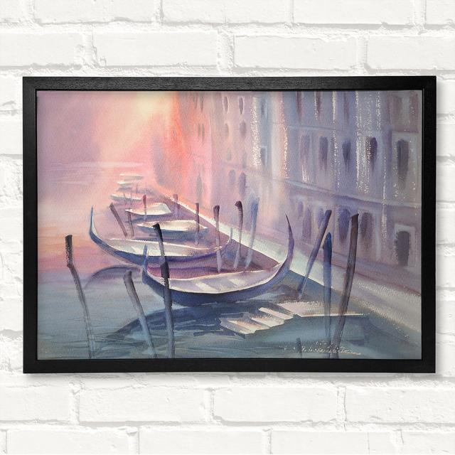 Closed Corner Frame Art Prints on Wood Longshore Tides Size: 29.7cm H x 42cm W on Productcaster.