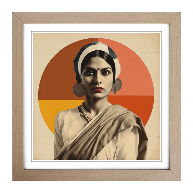 Indian Woman Bauhaus - Print World Menagerie Format: Oak on Productcaster.