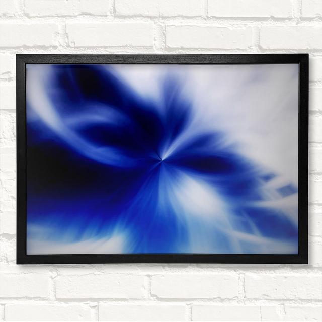 Blue Magical Daisy Centre Framed Print Ivy Bronx Size: 21cm H x 29.7cm W on Productcaster.