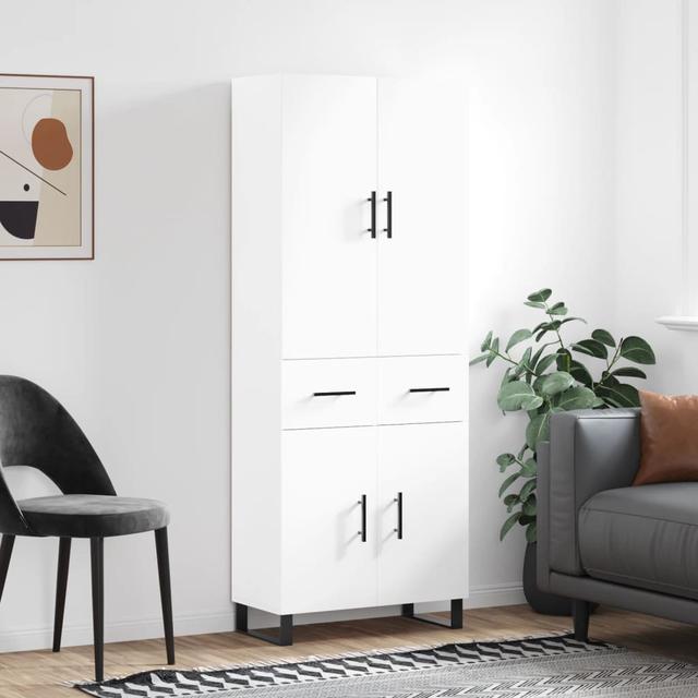 Cinthia 69.5cm Wide Highboard Latitude Run Colour: White on Productcaster.