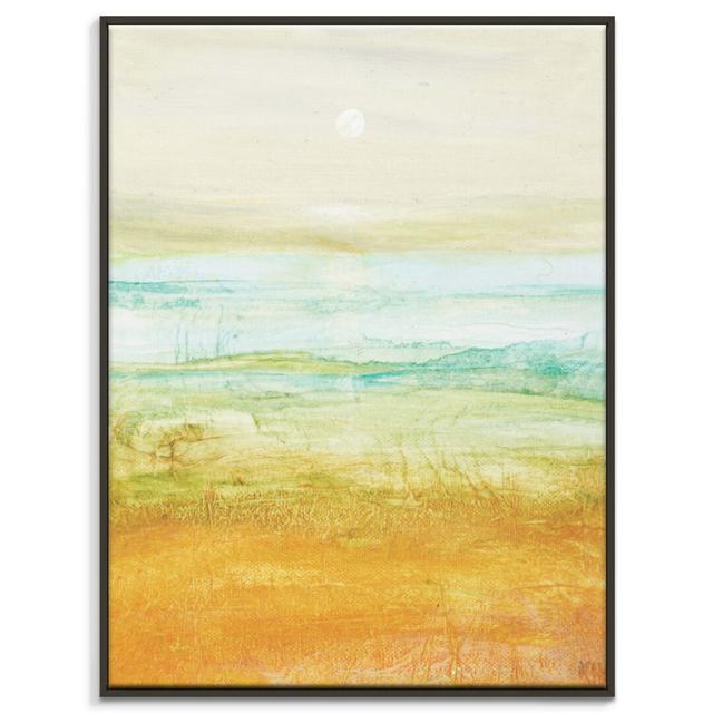 Mid Summer Moon by Karen Hopkins - Painting on Canvas East Urban Home Format: Black Floater Frame, Size: 102cm H x 76cm W on Productcaster.