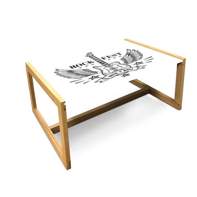 Jaleyiah Sled Coffee Table East Urban Home Size: 40cm H x 91cm W x 62cm D on Productcaster.