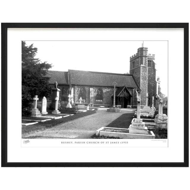 Bushey, Parish Church Of St James C1955 by Francis Frith - Single Picture Frame Print The Francis Frith Collection Size: 40cm H x 50cm W x 2.3cm D on Productcaster.