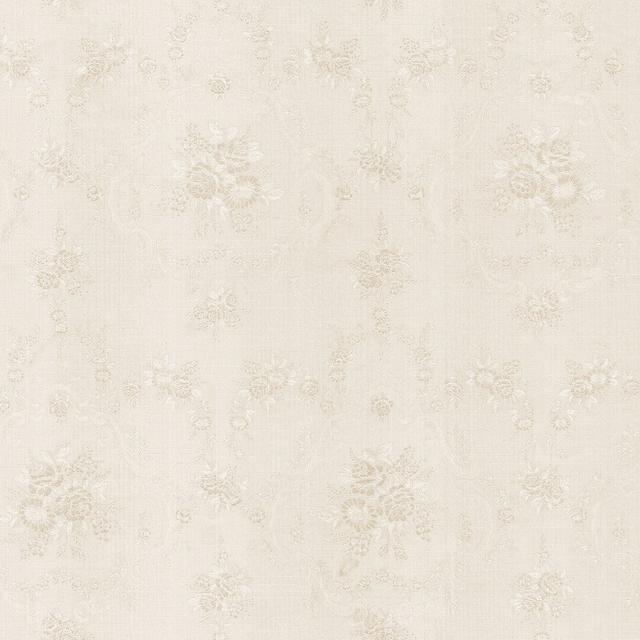 Palmwood 10m x 52.8cm Semi-Gloss Wallpaper Roll ClassicLiving Colour: Cream on Productcaster.