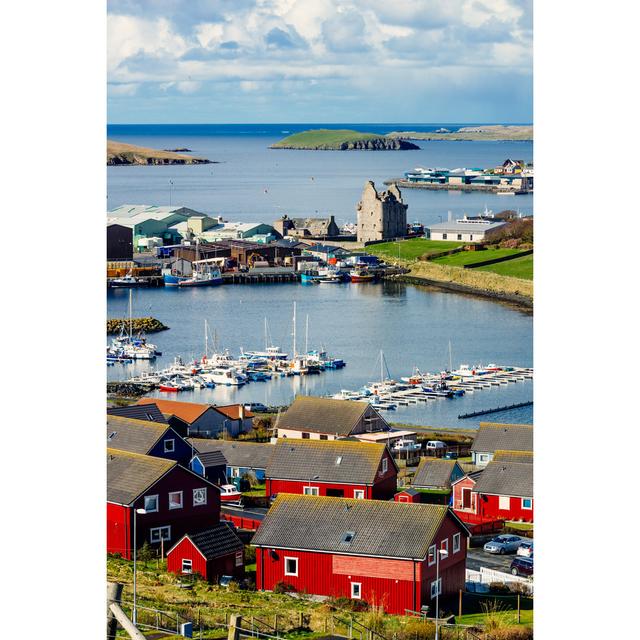 Scalloway Village by Lucentius - No Frame Art Prints on Canvas Breakwater Bay Size: 122cm H x 81cm W on Productcaster.