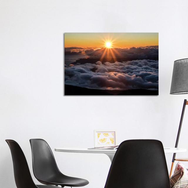 Haleakala Sunset by Lucas Moore - Wrapped Canvas Print Latitude Run Size: 66.04cm H x 101.6cm W x 1.905cm D on Productcaster.