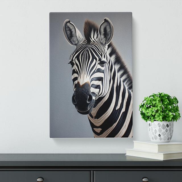 Zebra Realism - Single Picture Frame Print 17 Stories Size: 50cm H x 35cm W x 3cm D on Productcaster.