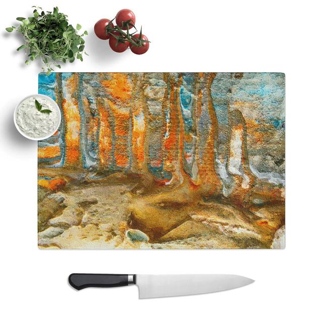 Tempered Glass Art Painting Vol.33 Chopping Board East Urban Home Size: 39 cm W x 28.5 cm L on Productcaster.