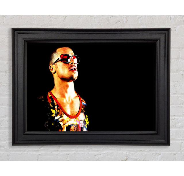 Brad Pitt Tyler Durden Fight Club Framed Print Rosalind Wheeler Size: 84.1cm H x 142.2cm W x 8cm D on Productcaster.