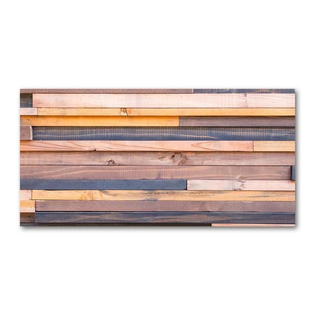 Holzwand - Kunstdrucke auf Leinwand - Wrapped Canvas Union Rustic on Productcaster.