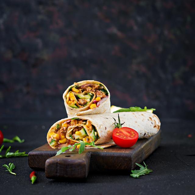 Burritos Wraps - Wrapped Canvas Print Ebern Designs Size: 91cm H x 91cm W x 3.8cm D on Productcaster.