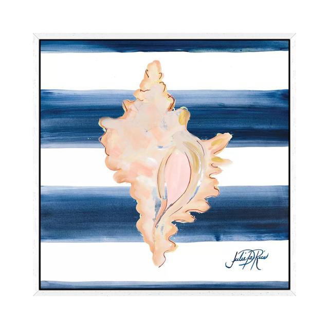 Nautical Shell II by Julie Derice - Gallery-Wrapped Canvas Giclée on Canvas Beachcrest Home Size: 45.72cm H x 45.72cm W x 3.81cm D, Format: White Fram on Productcaster.