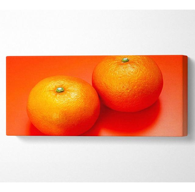 Orange Pair - Print Ebern Designs Size: 40.6cm H x 101.6cm W x 10cm D on Productcaster.