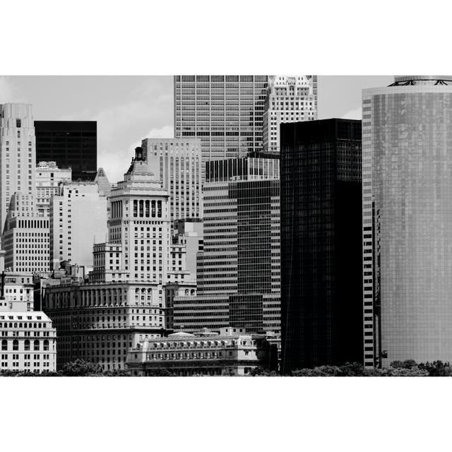 NYC Skyline VIII by Jeff Pica - Wrapped Canvas Art Prints Rosalind Wheeler Size: 30cm H x 46cm W x 3.8cm D on Productcaster.