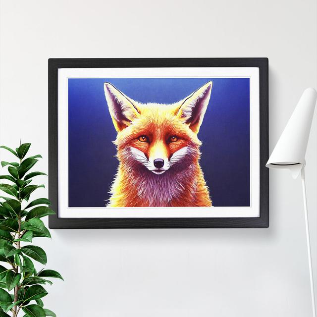 XH1022-9455X Unique Fox - Single Picture Frame Print Alpen Home Size: 25cm H x 34cm W x 2cm D, Frame Colour: Black Framed on Productcaster.