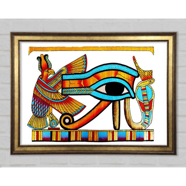 Egyptian All Seeing Eye Of Ra - Single Picture Frame Art Prints Latitude Vive Size: 21cm H x 29.7cm W x 1.5cm D on Productcaster.