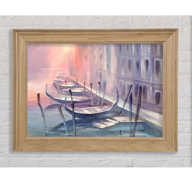 Gondola Line Up 7 - Single Picture Frame Art Prints Bright Star Size: 42cm H x 59.7cm W x 8cm D on Productcaster.