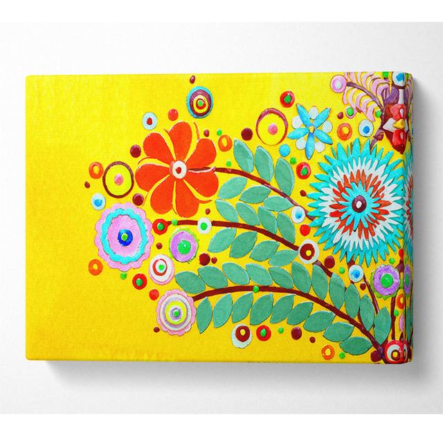 Circus Flowers Canvas Watercolour Latitude Vive Size: 35.6cm H x 50.8cm W x 10cm D on Productcaster.