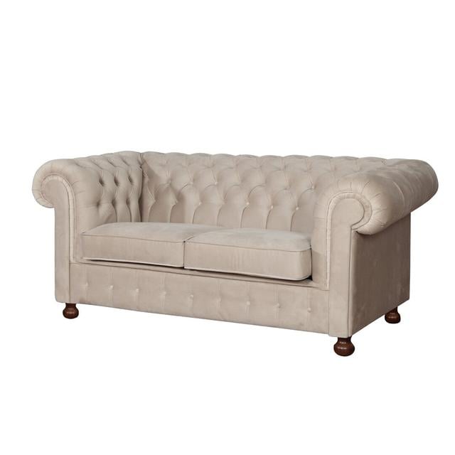 Jeanette 3 Seater Chesterfield Sofa ClassicLiving on Productcaster.