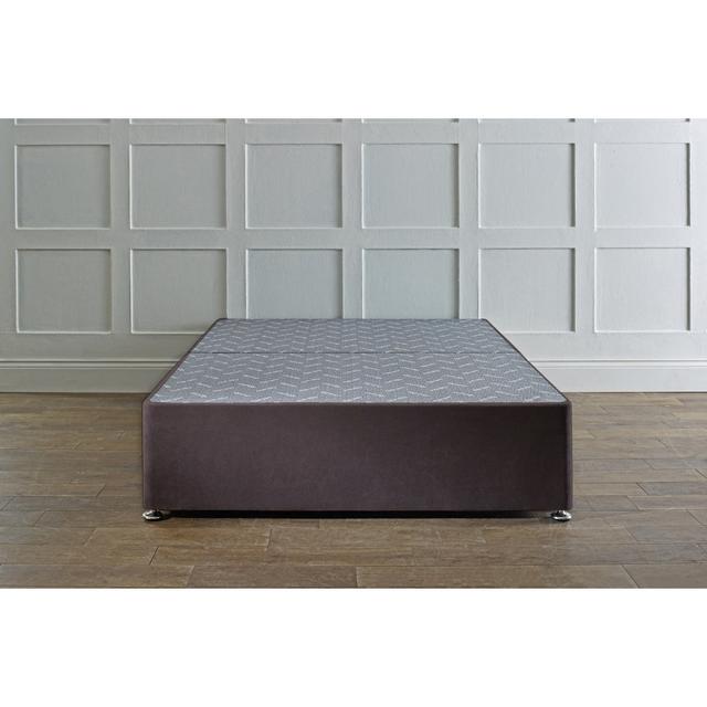 Ocka Divan Bed Base 17 Stories Size: Double (4'6), Colour: Charcoal Grey on Productcaster.