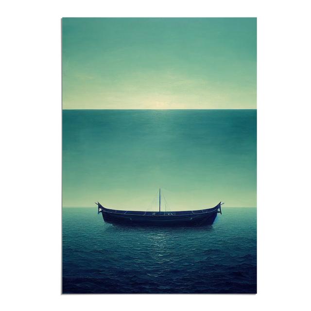 Boat Under the Ocean - Art Prints Breakwater Bay Size: 59.4cm H x 42cm W, Format: Paper, Matte Colour: No Matte on Productcaster.