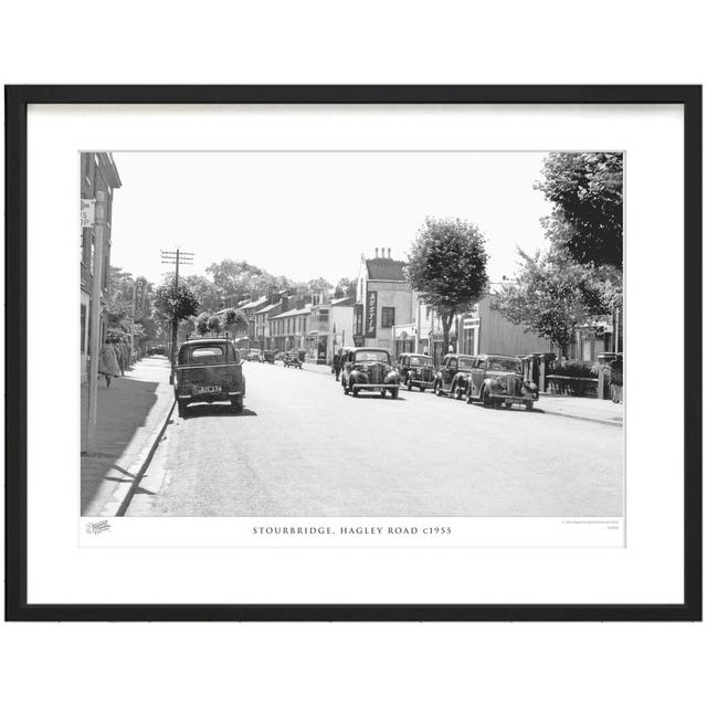 Stourbridge, Hagley Road C1955 - Single Picture Frame Print The Francis Frith Collection Size: 28cm H x 36cm W x 2.3cm D on Productcaster.