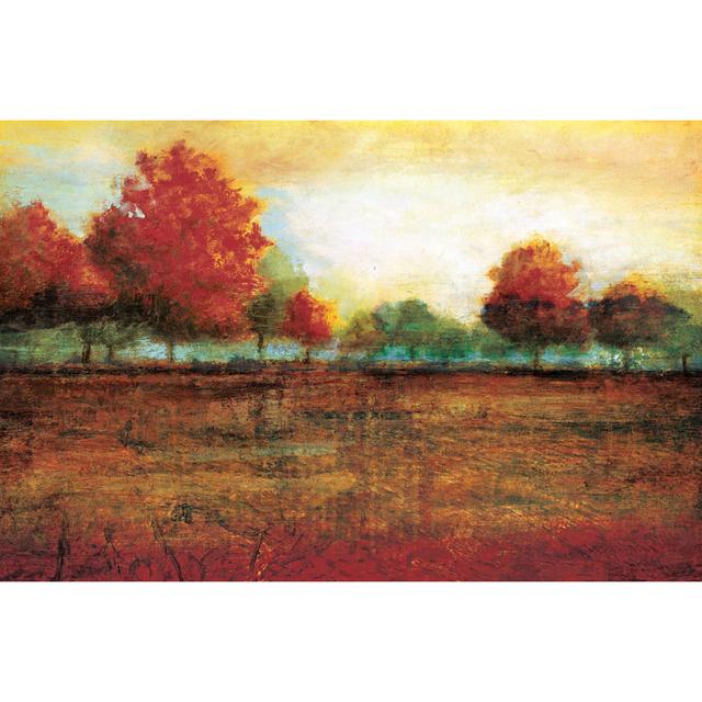 Textured Treescape Bright 2 - Wrapped Canvas Painting Alpen Home Size: 30cm H x 46cm W x 3.8cm D on Productcaster.